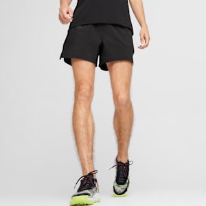 SEASONS Men's Moisture-Wicking Running 5" Shorts, PUMA Black, extralarge-IND